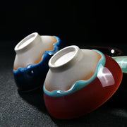 Load image into Gallery viewer, china tea cup Kiln-changed teacup ceramic Tianmu glaze rabbit hair Jianzhan bowl-shaped teacup host cup single cup tea bowl personal cup tea cup
